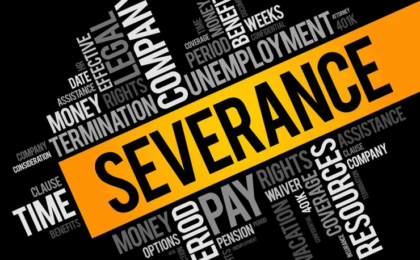 Word-cloud style image about Severance